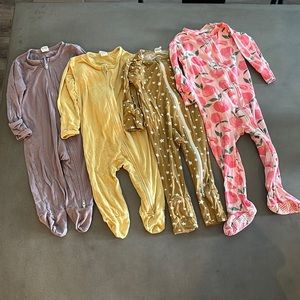 Lot of larkspur bamboo viscose cotton pajamas 6-12 months